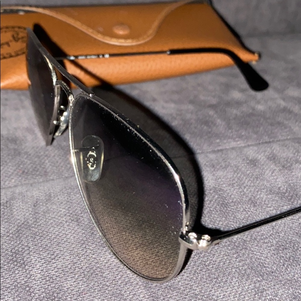 Ray Ban Gradient Light Grey/Silver Sunglasses - Picture 2 of 4